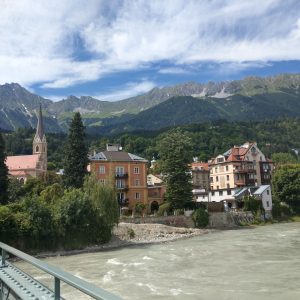 Auf der Innbrücke in Innsbruck