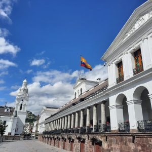 Palast im kolonialen Quito