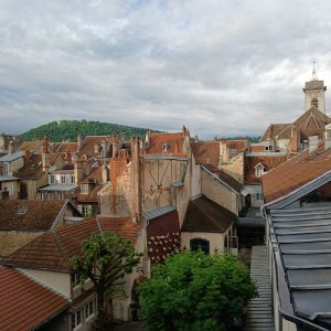 Blick auf die Dächer von Flavigny
