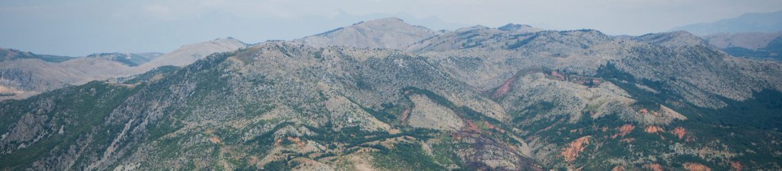 Berglandschaft im Nordosten Albaniens