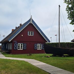 typisches Fischerhäuschen in Nidden, Kurische Nehrung