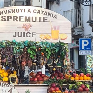 Fruchtsaftstand in Catania